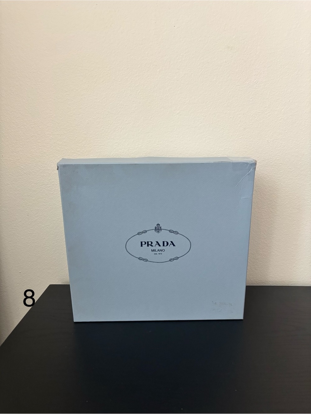 Prada Powder Blue Logo Gift Storage Box